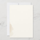 Elegante Floral Hexagon Gold Lijst bruiloft Kaart (Achterkant)