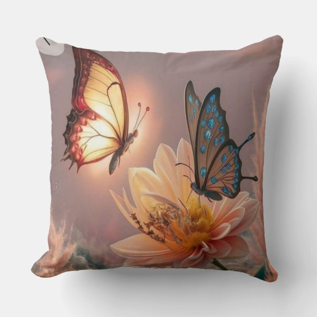 Elegante Floral Home Decor Kussen (Voorkant)