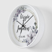 Elegante Floral krans bruiloft gepersonaliseerd (Hoek)