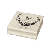 Elegante Floral Krans Ei Karton Stempel (Stempel)