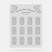 Elegante Floral lichtgrijze zithoek Acryl Bord (Voorkant)