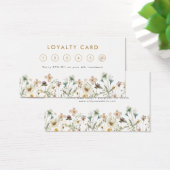 Elegante Floral Loyalty Kaart (Bureau)