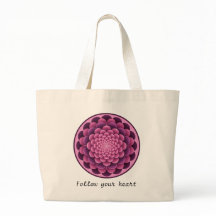 Elegante Floral Mandala Canvas tas met bewerkbare 
