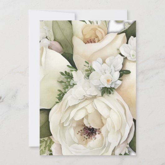 Elegante Floral Marsala Bruiloft Save the Date Kaart (Achterkant)