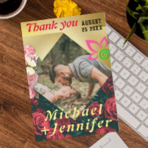 Elegante Floral minimalistische aangepaste foto br