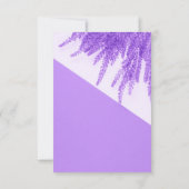 Elegante Floral Minimalistische Paarse Lavendel Br Kaart (Achterkant)