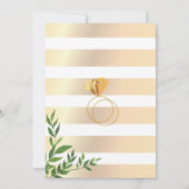 Elegante Floral Modern Chic Engagement Party Kaart (Achterkant)