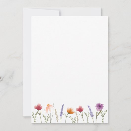 Elegante Floral Moederdag Brunch Kaart (Achterkant)