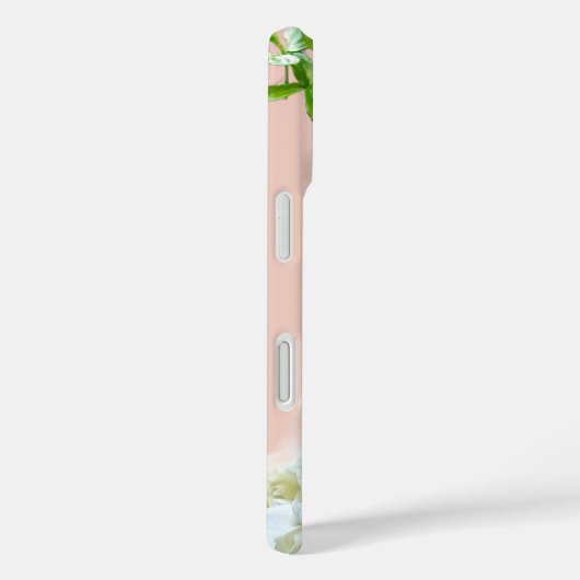 Elegante Floral Monogrammed iPhone / iPad case (Achterkant / Rechts)