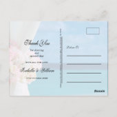 Elegante Floral Ocean Beach Zomer dank u Briefkaart (Achterkant)