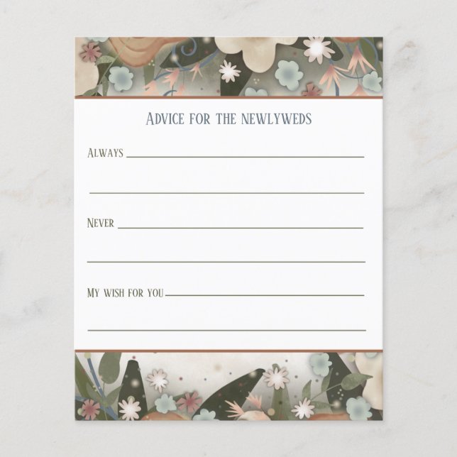 Elegante Floral Pas getrouwd Advies Inspirivity ca (Voorkant)