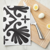 Elegante Floral Patroon Keuken Handdoek (Quarter Fold)