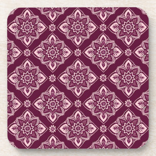 Elegante Floral Pattern Onderzetters - Set van 6