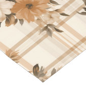 Elegante Floral Plaid Herfst Herfst Korte Tafelloper (Hoek)