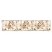 Elegante Floral Plaid Herfst Herfst Korte Tafelloper (Horizontaal)