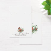 Elegante Floral Poppy Oorbel Ketting Display Kaart (Bureau)