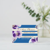 Elegante Floral Professionele Bedrijven Kaart Visitekaartje (Staand voorkant)