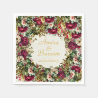 Elegante Floral Rozen Islamitische bruiloft