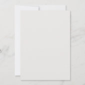 Elegante Floral Sketch Wedding Kaart (Achterkant)