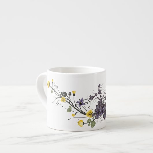Elegante Floral Specialty Mok (Links)