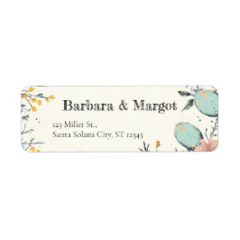 Elegante Floral Spring Easter Egg Hunt Etiket