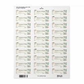 Elegante Floral Spring Easter Egg Hunt Etiket (Full Sheet)