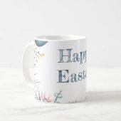 Elegante Floral Spring Easter Egg Hunt Koffiemok (Voorkant links)