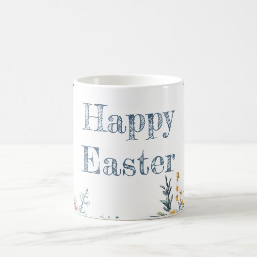 Elegante Floral Spring Easter Egg Hunt Koffiemok (Center)