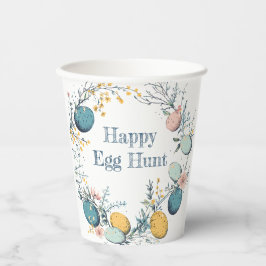 Elegante Floral Spring Easter Egg Hunt Papieren Bekers