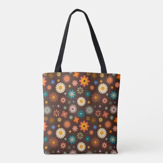 Elegante Floral Spring Waterverf Flowers Tote Bag (Achterkant)