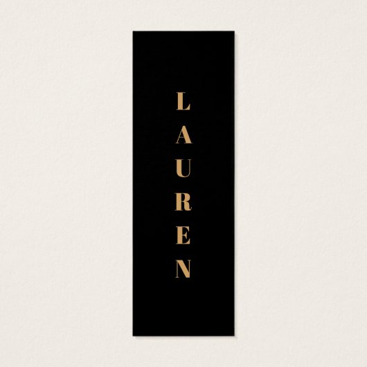 Elegante Floral Stack van Boeken Bladwijzer Mini Visitekaartjes (Achterkant)