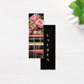 Elegante Floral Stack van Boeken Bladwijzer Mini Visitekaartjes (Bureau)