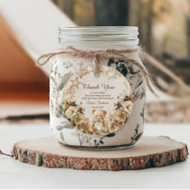 Elegante Floral Teddy Bear Baby shower Favoriet Ta Bedankjes Labels