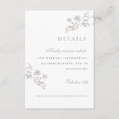 Elegante Floral Victoriaans behuizing Kaart (Voorkant)