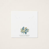 Elegante Floral Vines Oorbel Display Kaart (Voorkant)