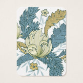 Elegante Floral Vines Oorbel Ketting Display Kaart (Achterkant)