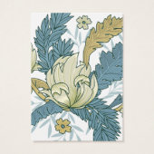 Elegante Floral Vines Oorbel Ketting Display Kaart (Achterkant)