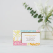 Elegante Floral visitekaartjes Contactkaartje (Staand voorkant)
