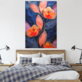 Elegante Floral Wall Decor Canvas Afdruk (Insitu (Slaapkamer))