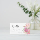 Elegante Floral Waterverf Art Enclosure Kaart (Staand voorkant)