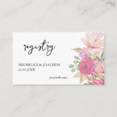 Elegante Floral Waterverf Art Enclosure Kaart (Voorkant)