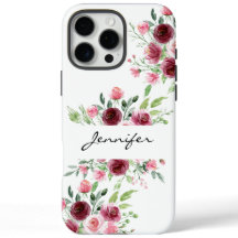 Elegante Floral Waterverf Roos iPhone / iPad case
