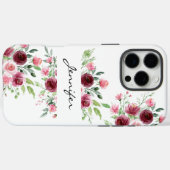 Elegante Floral Waterverf Roos iPhone / iPad case (Achterkant (horizontaal))