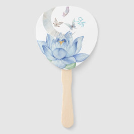 Elegante Floral Wedding Hand Fans – Mr & Mrs Set Handwaaier