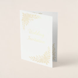 Elegante Floral Wedding Note Kaart