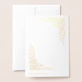 Elegante Floral Wedding Note Kaart (Met envelop)