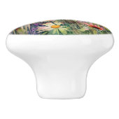 Elegante Floral Wildflower Waterverf Botanisch Keramische Knop (Zijkant)