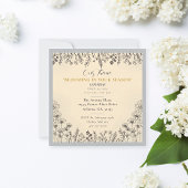 Elegante Floral Women's Day Geschiedenis Viering Kaart