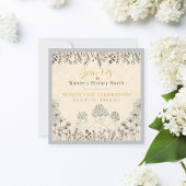 Elegante Floral Women's Day Geschiedenis Viering Kaart