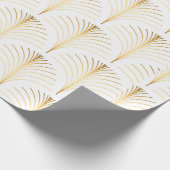 elegante florale art deco herhaalde ventilator p cadeaupapier (Hoek)